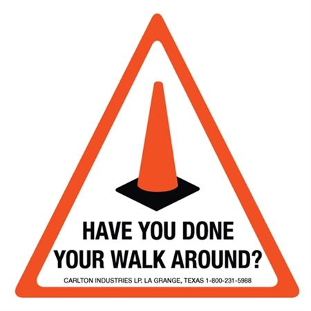 Walk Around Safety Decal