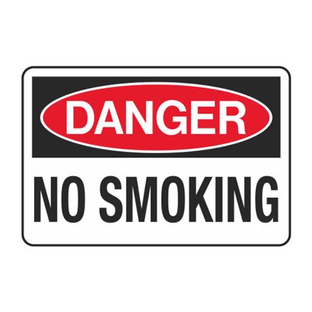 Danger No Smoking Decal
