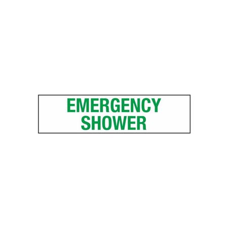 Emergency Shower - 2" x 8" Decal