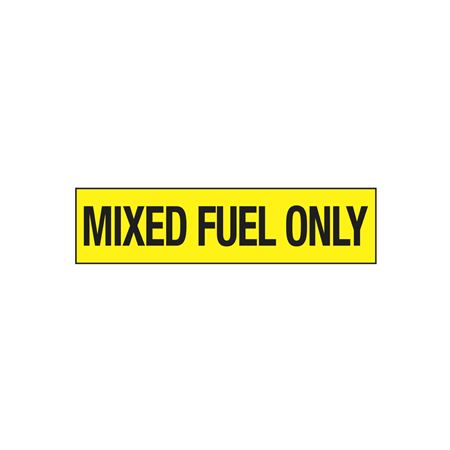 Mixed Fuel Only - 2" x 8" Decal