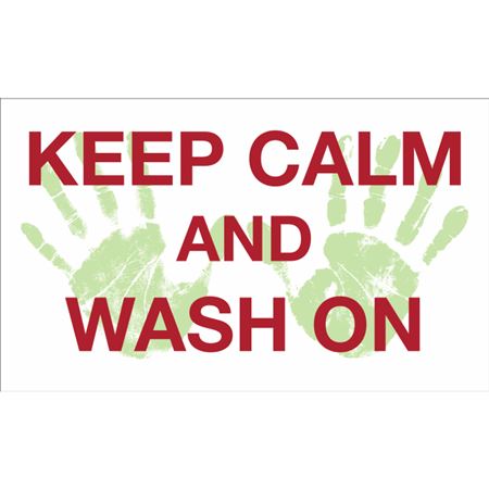 Keep Calm And Wash On Decal