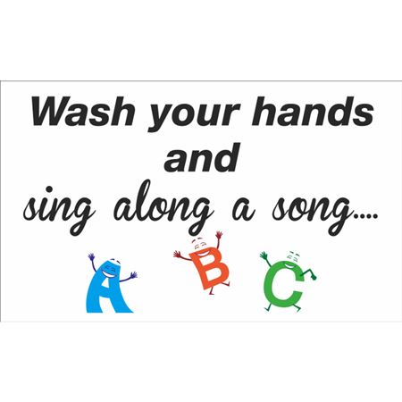 Wash Your Hands And Sing Decal