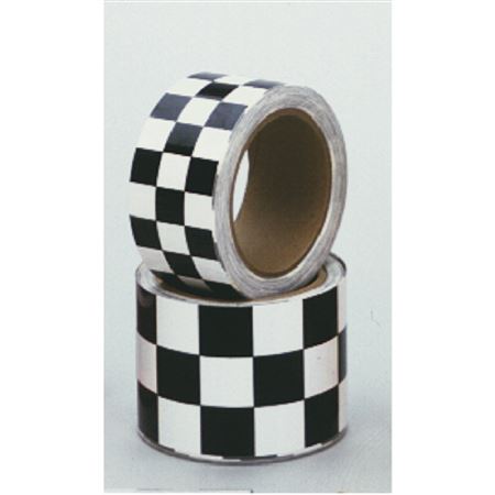 Checkered Tape 2" White & Black