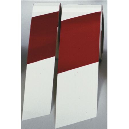 Warning Tape 2" Red & White Stripes