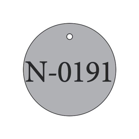 Metal Tags - Round - Blank 2" Diameter - Hole Size 3/16