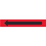 Single Arrow Pipe Marker - 4" x 24" - Red