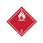 International Wordless Labels - Flammable Gas 2