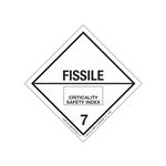 Fissile Shipping Label