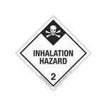 Inhalation Hazard Shipping Label - Class 2 4 x 4