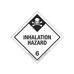Inhalation Hazard Shipping Label - Class 6 4 x 4