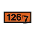 Orange Panel Individual 4 Inch Numbers - Roll of 100