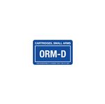 ORM-D Labels - Cartridges, Small Arms 1 3/8 x 2 1/4