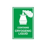 Contains Cryogenic Liquid - 3 x 4 1/2