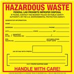 Hazardous Waste Decal