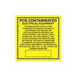 PCB Decal Contaminated Electrical Equipment 6 x 6