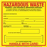 Hazardous Waste Decal - Generator Information