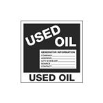 HazWaste Decals - Used Oil