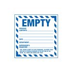 Assorted Pre-Printed HazWaste Labels  - Empty 6 x 6