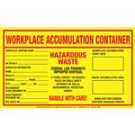 Assorted HazWaste Labels - Accumulation Container 6 x 10