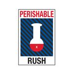 Perishable Rush Shipping Label