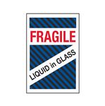 Fragile Liquid in Glass - Shipping Label