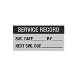 Maintenance Decal - Service Record  - 1 x 2