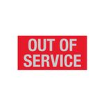 Maintenance Decal - Out of Service - 1 x 2