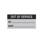 Maintenance Decal - Out of Service By/Date - 1 x 2