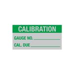 Calibration Gauge No. - Write-On Decal