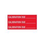 Calibration Decal - Calibration Due/Calibration Due - 1 x 2