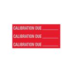 Calibration Due - Write-On Decal