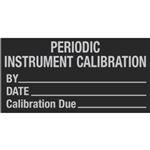 Calibration Decal - Periodic Instrum. Cal. By/Date/Due - 1x2