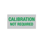Calibration Decal - Calibration Not Required - 1 x 2