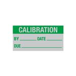 Calibration Decal - Calibration By/Date/Due - 1 x 2