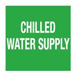 Pipe Markers - 6 inch x 30 feet Roll - CHILLED WATER SUPPLY