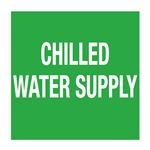 Pipe Markers - 6 inch x 30 feet Roll - Chilled Water Supply