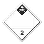 Class 2 - Inhalation Hazard Blank - Tagboard 10 3/4 x 10 3/4
