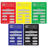 Custom Printed All Weather Decals - One Color 1 3/4" x 2 1/2"