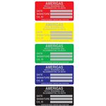 Custom Printed All Weather Decals - One Color 7/8" x 1 3/4"