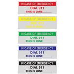Custom Printed All Weather Decals - One Color 3/4" x 2 1/2"