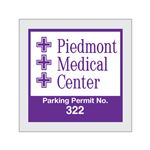 Numbered Custom Parking Permits - Square 3 x 3