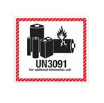 Lithium Battery - UN3091 - Label