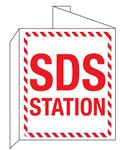 SDS Station 3D Wall Sign 8"x14"