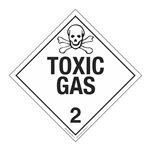 Class 2 - Toxic Gas Worded Placard