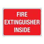 Fire Extinguisher Inside - Vinyl Marker