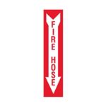 Fire Hose - Down Arrow Vinyl Marker - 4 x 18