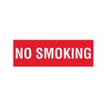 No Smoking - Vinyl Marker - 4 x 12
