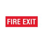 Fire Exit - Vinyl Marker - 4 x 12