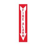 Fire Alarm - Down Arrow Vinyl Marker - 4 x 18