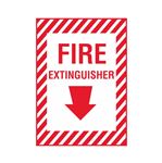 Fire Extinguisher - Vinyl Marker - 10 x 14